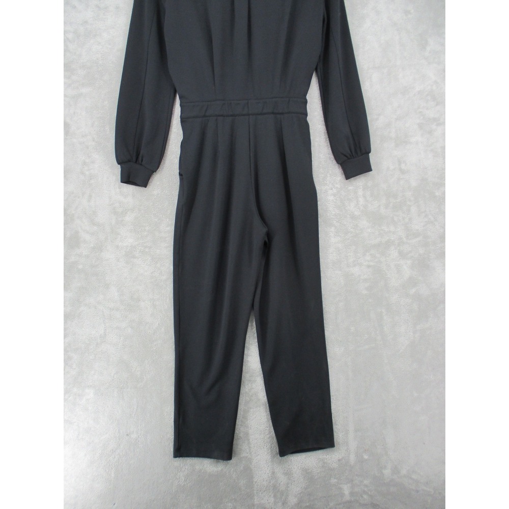 Bailey 44 Jumpsuit Womens Anthropologie Soft Knit Athleisure Straight Leg Black - Picture 6 of 12